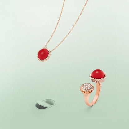 [ELAN LUXE]PERLEE COULEURS DIAMOND ROSE GOLD BETWEEN THE FINGER RING