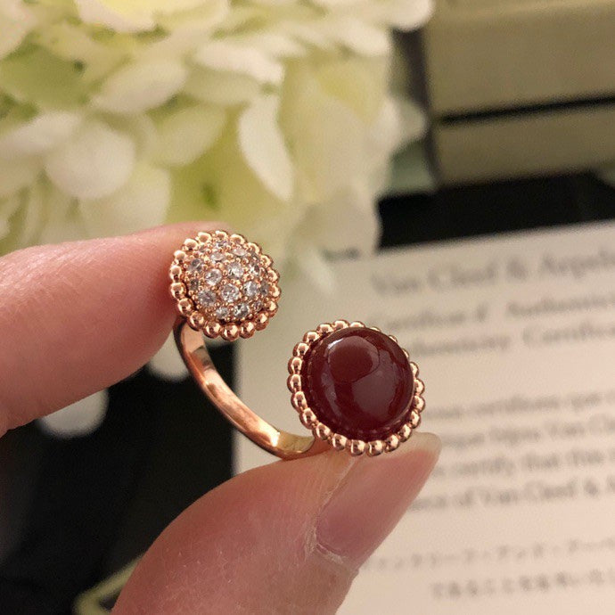 [ELAN LUXE]PERLEE COULEURS DIAMOND ROSE GOLD BETWEEN THE FINGER RING