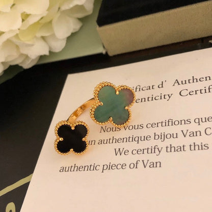 [ELAN LUXE]CLOVER BETWEEN THE FINGER RING