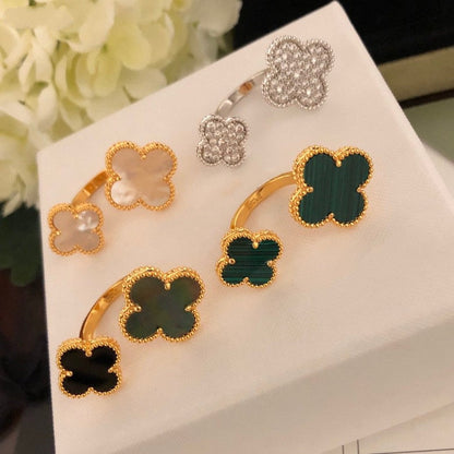 [ELAN LUXE]CLOVER BETWEEN THE FINGER RING