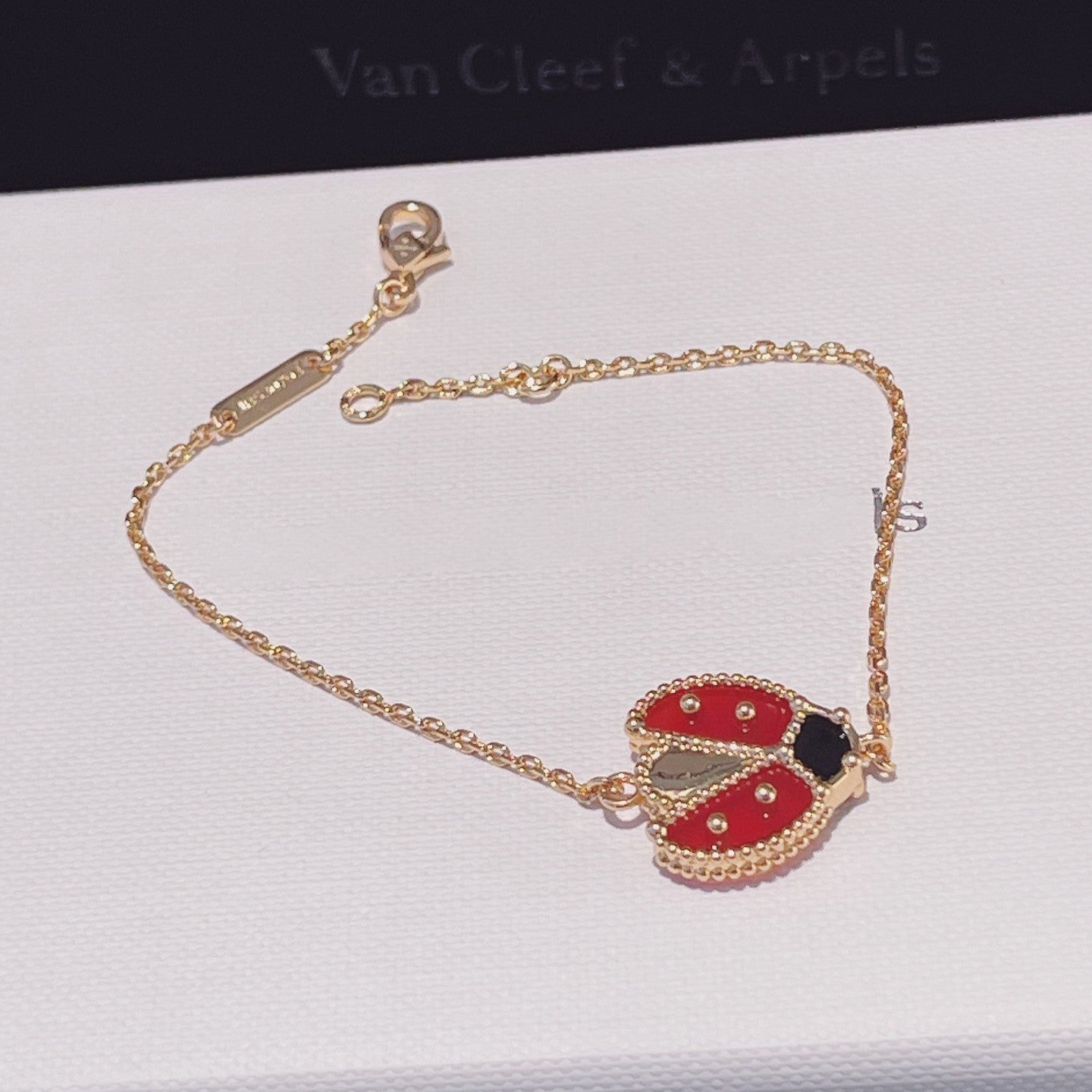 [ELAN LUXE]LUCKY SPRING 1 MOTIF PINK GOLD BRACELET