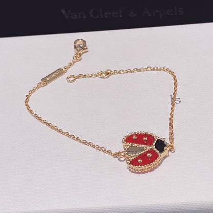 [ELAN LUXE]LUCKY SPRING 1 MOTIF PINK GOLD BRACELET