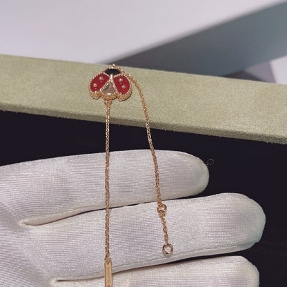 [ELAN LUXE]LUCKY SPRING 1 MOTIF PINK GOLD BRACELET