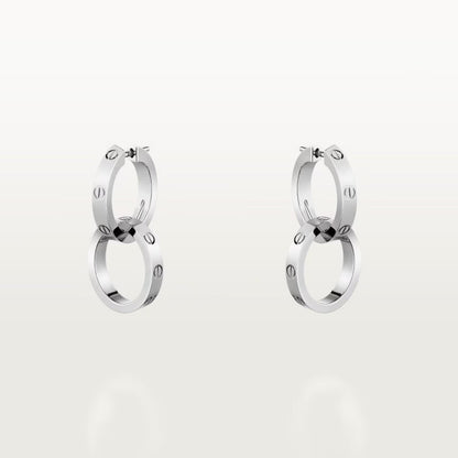 [ELAN LUXE]LOVE 3.3MM DANGLE EARRINGS