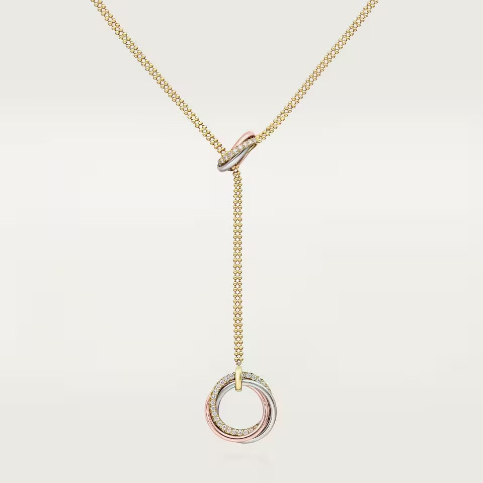[ELAN LUXE]TRINITY DIAMONDS NECKLACE