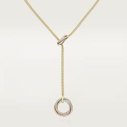 [ELAN LUXE]TRINITY DIAMONDS NECKLACE