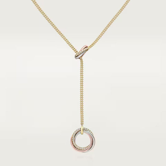 [ELAN LUXE]TRINITY DIAMONDS NECKLACE