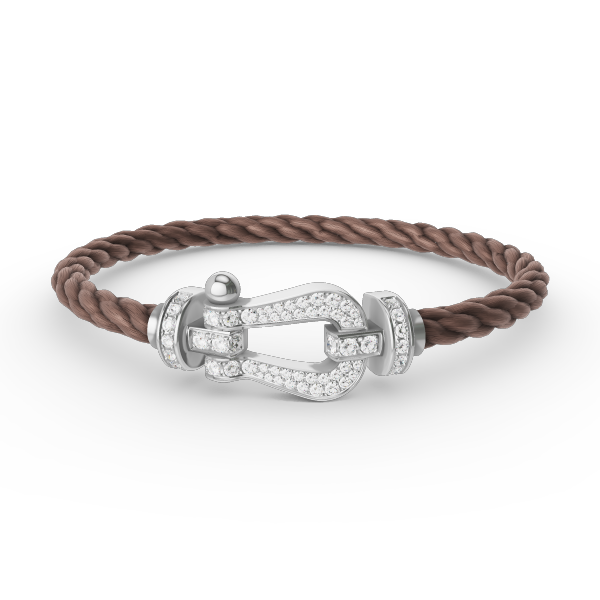 [ELAN LUXE]FORCE LARGE HORSESHOE FULL DIAMOND BRACELET SILVER