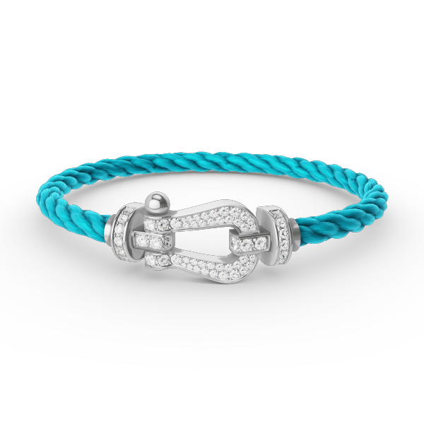 [ELAN LUXE]FORCE LARGE HORSESHOE FULL DIAMOND BRACELET SILVER