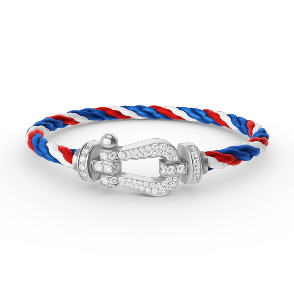 [ELAN LUXE]FORCE LARGE HORSESHOE FULL DIAMOND BRACELET SILVER