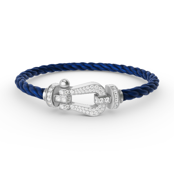 [ELAN LUXE]FORCE LARGE HORSESHOE FULL DIAMOND BRACELET SILVER