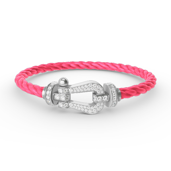 [ELAN LUXE]FORCE LARGE HORSESHOE FULL DIAMOND BRACELET SILVER