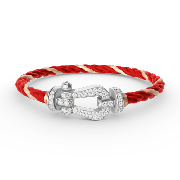 [ELAN LUXE]FORCE LARGE HORSESHOE FULL DIAMOND BRACELET SILVER