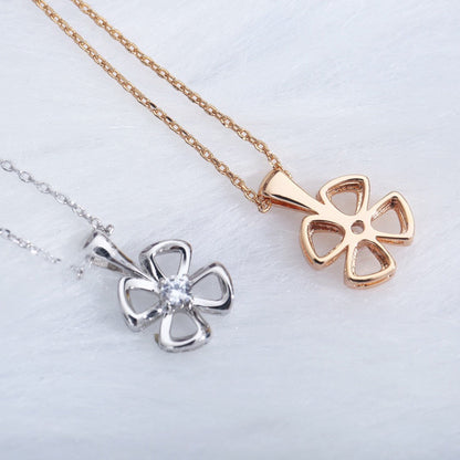 [ELAN LUXE]FIOREVER NECKLACE DIAMOND CENTER