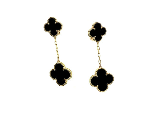 [ELAN LUXE]CLOVER 2 MOTIFS  EARRINGS (MULTIPLE CHOICESC