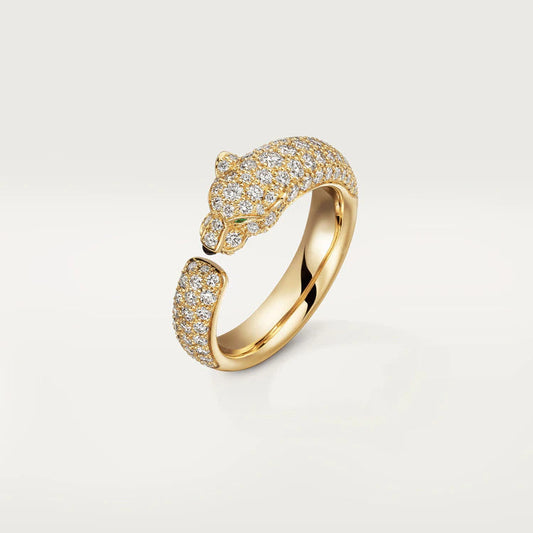 [ELAN LUXE]PANTHERE PINK GOLD DIAMOND RING