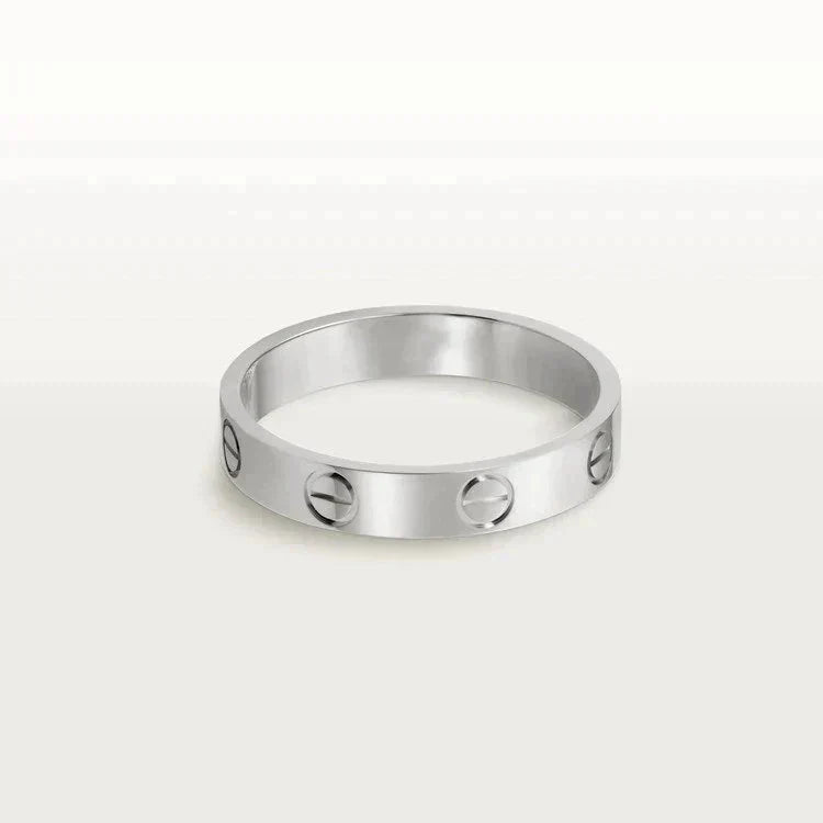 [ELAN LUXE]LOVE RING 4MM 1 DIAMOND SILVER