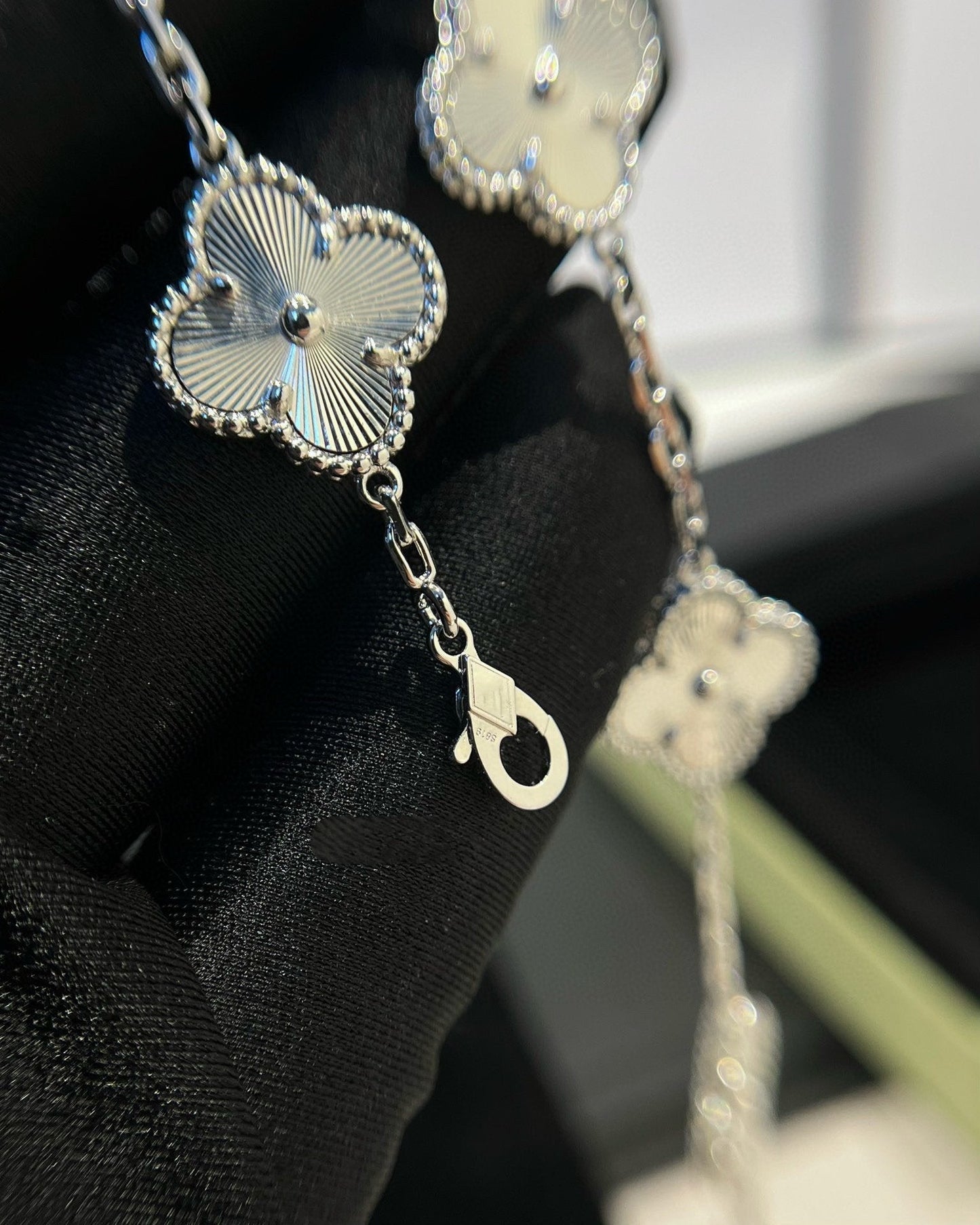 [ELAN LUXE]CLOVER SILVER 5 MOTIFS BRACELET