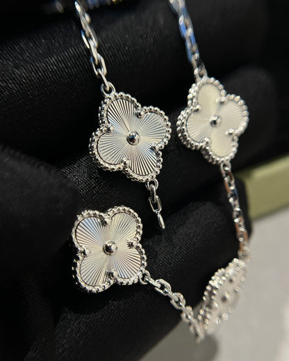 [ELAN LUXE]CLOVER SILVER 5 MOTIFS BRACELET